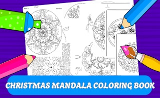 Image Christmas Mandala Coloring Book