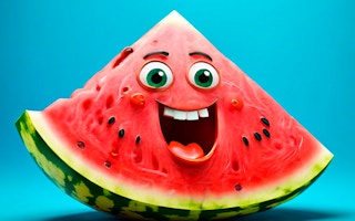 Image Merge Fruits Fold the Watermelon Original!